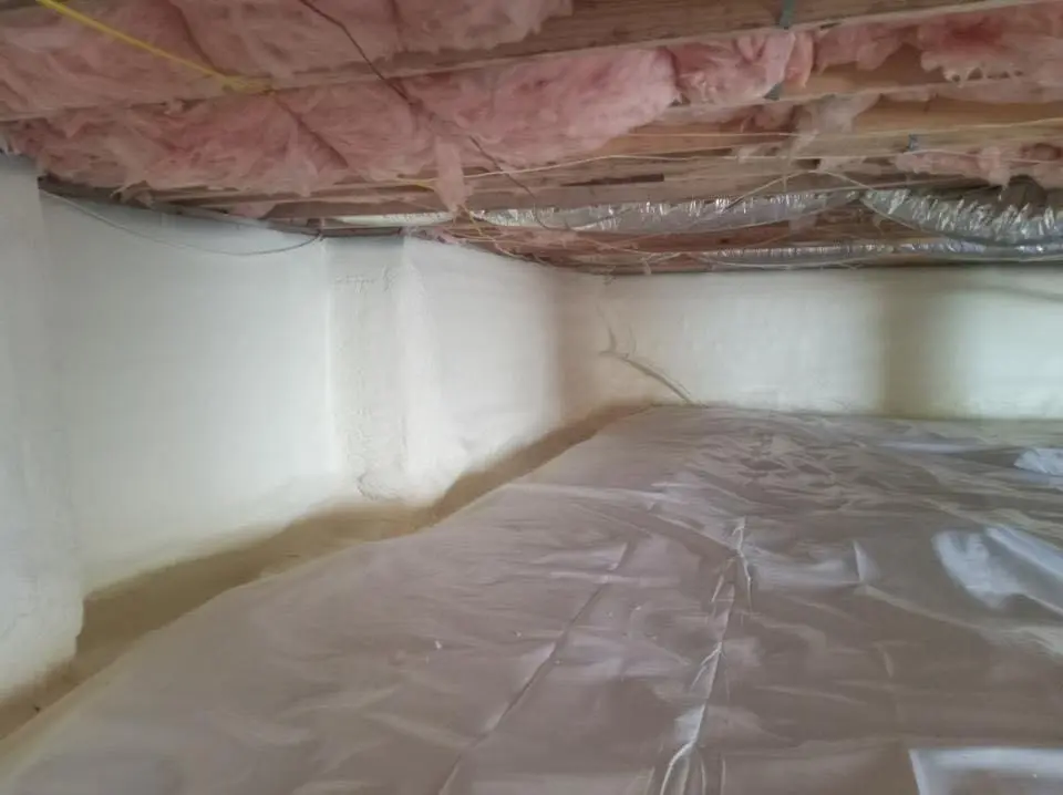 Crawl space encapsulation with closed-cell spray foam for Roof Leak Repair in Paradise